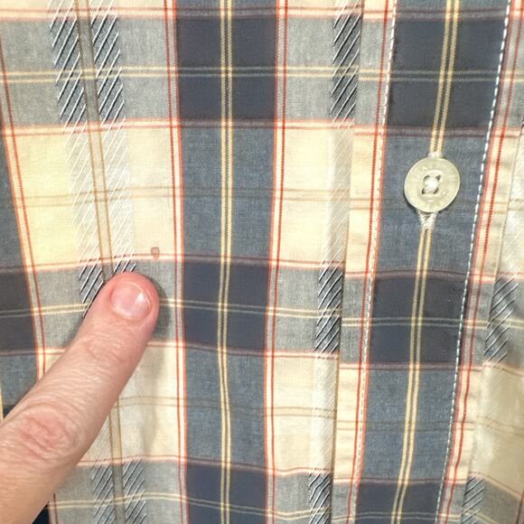 PhatFarm Shirt Men's Size 2XL Blue Plaid‎ Button Up Classic Grandpa Oversized - Picture 5 of 7